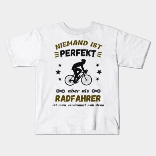 Fahrrad Perfektion Radfahrer Humor Fun Kids T-Shirt